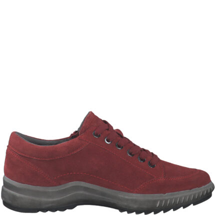 Дамски обувки с връзки Tamaris  естествена кожа  червени