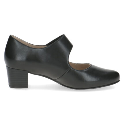 Дамски обувки на ток Caprice естествена кожа черни