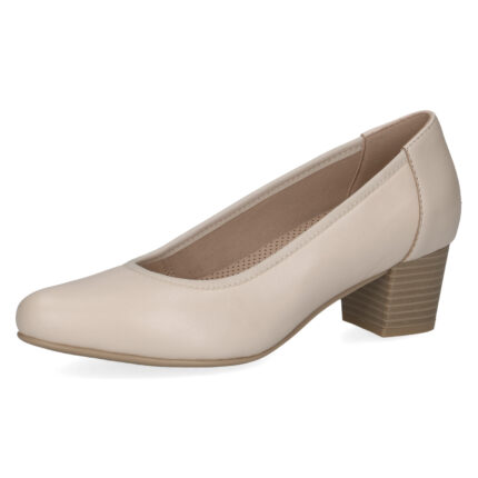 Дамски обувки на  среден ток Caprice CLIMOTION® естествена кожа слонова кост