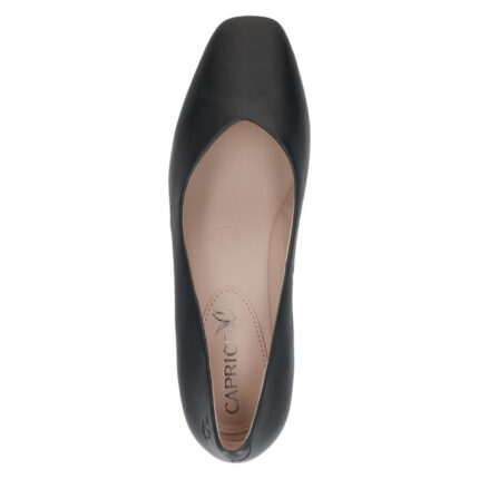 Дамски обувки на нисък ток Caprice естествена кожа сини