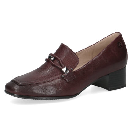 Дамски обувки Caprice естественa кожа бордо