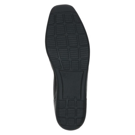 Дамски равни обувки балерина Caprice еленска кожа черни