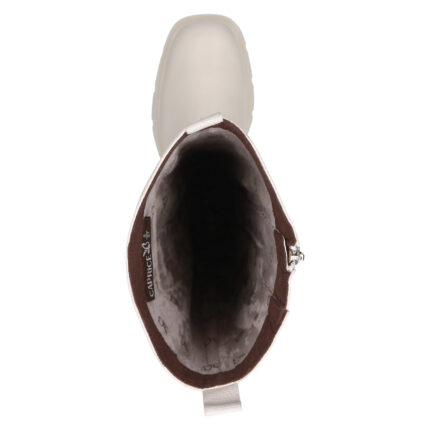 Дамски ботуши Caprice естествена кожа слонова кост