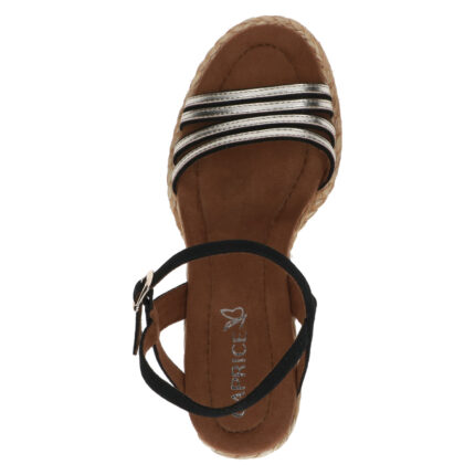 Дамски сандали на платформа Caprice черни