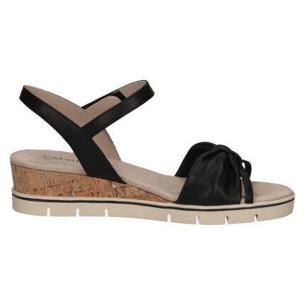 Дамски сандали Caprice естествена кожа черни