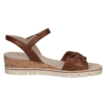 Дамски сандали Caprice естествена кожа кафяви