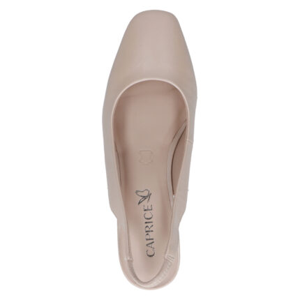 Дамски обувки на ток Caprice естествена кожа бежови