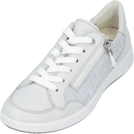 Дамски анатомични спортни обувки Ara естествена кожа бели