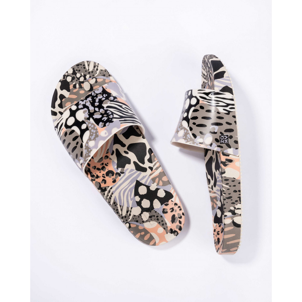 Дамски чехли Zaxy  черни/цветни