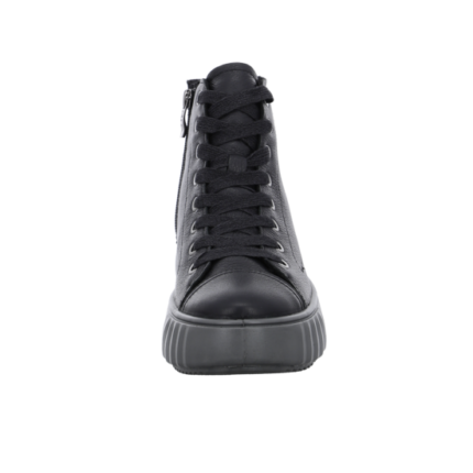 Дамски боти с връзки Ara GORE-TEX® НЕПРОМОКАЕМИ естествена кожа черни