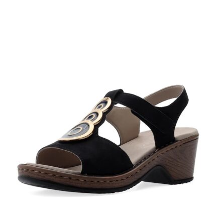 Дамски сандали Ara естествен велур сини