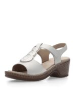 Дамски сандали Ara естествена кожа бели