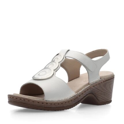 Дамски сандали Ara естествена кожа бели
