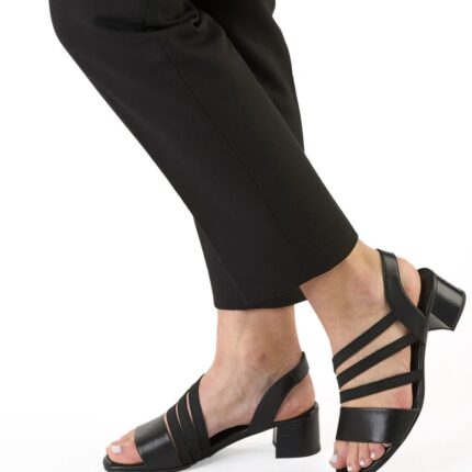 Дамски сандали Ara High Soft естествена кожа черни