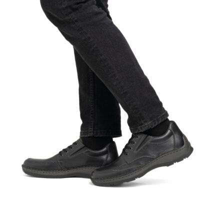 Мъжки обувки RIEKER-05315-00 естествена кожа черни