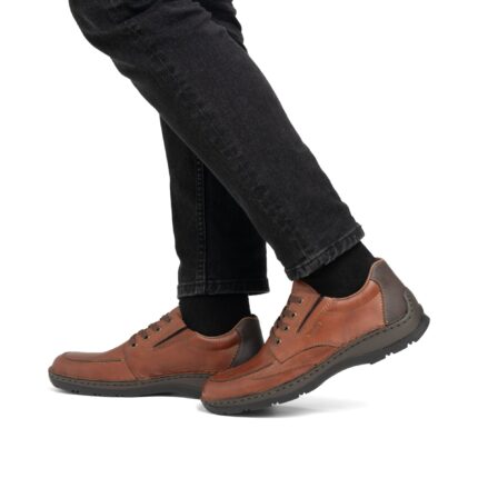 Мъжки обувки RIEKER-05315-24 естествена кожа кафяви