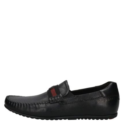 Мъжки мокасини Bugatti естествена кожа черни