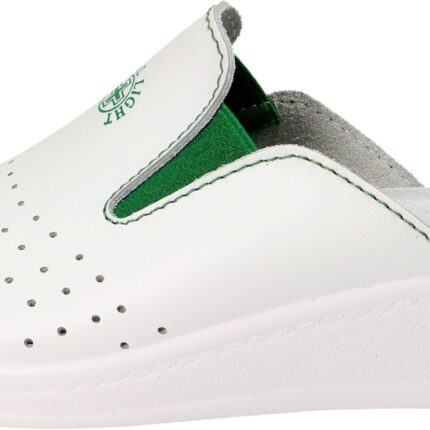 Дамски медицински чехли Sanital Light естествена кожа бели