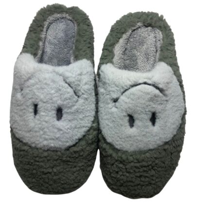 Мъжки домашни чехли Kompass "усмивка"  зелени