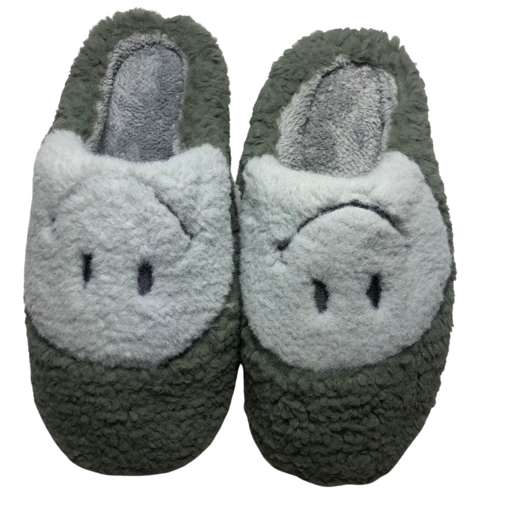 Мъжки домашни чехли Kompass "усмивка"  зелени