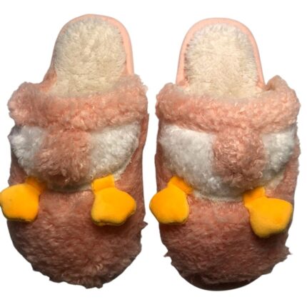 Дамски домашни чехли Kompass розови патета