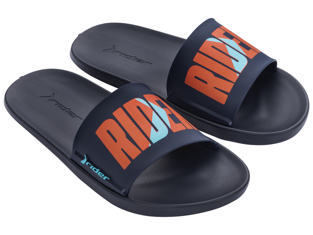 Мъжки анатомични чехли Rider Speed Graphics AD сини/оранжеви Мъжки анатомични чехли Rider Speed Graphics AD сини/оранжеви