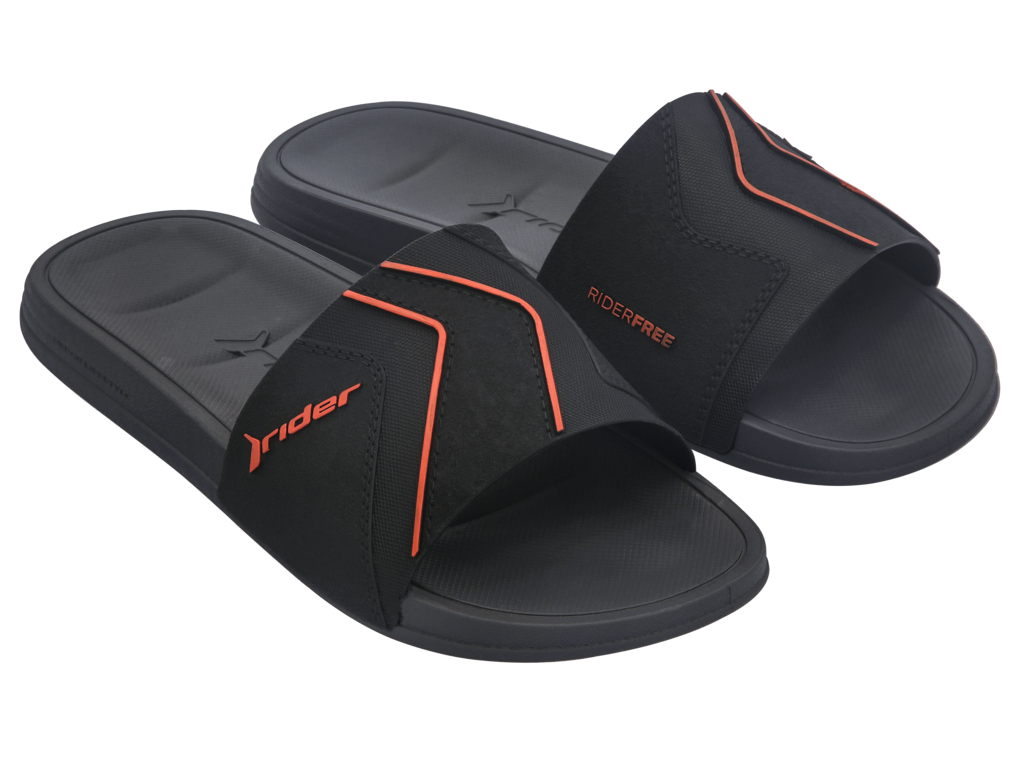 Мъжки чехли RIDER черни/оранжеви