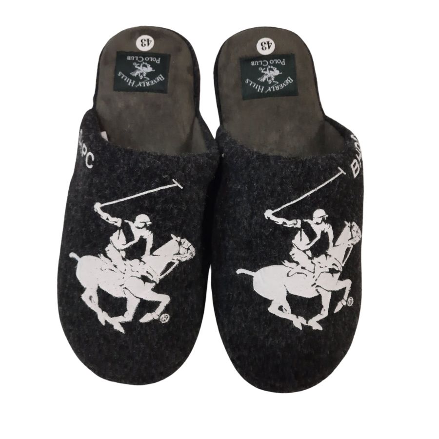 Мъжки домашни чехли Polo черни