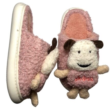 Дамски домашни чехли Kompass "кукла" розови