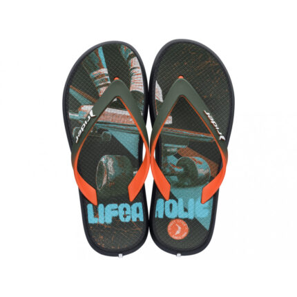 Детски джапанки RIDER ENERGY VI KIDS сини/оранжеви