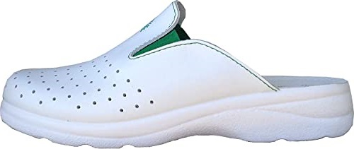 Мъжки медицински чехли Sanital Light естествена кожа бели