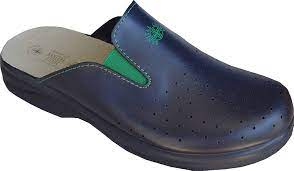 Мъжки медицински чехли Sanital Light естествена кожа сини