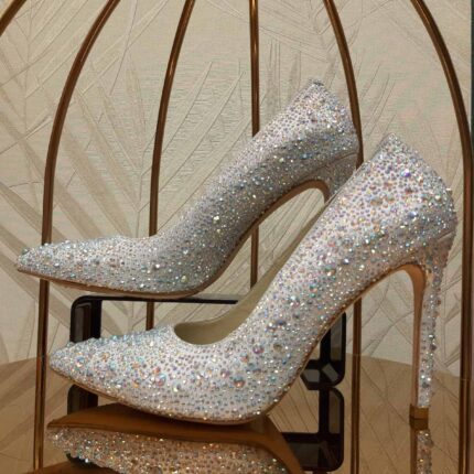 Дамски официални обувки Yoncy  естествена кожа сребристи