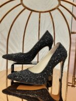 Дамски официални обувки Yoncy  естествена кожа  черни