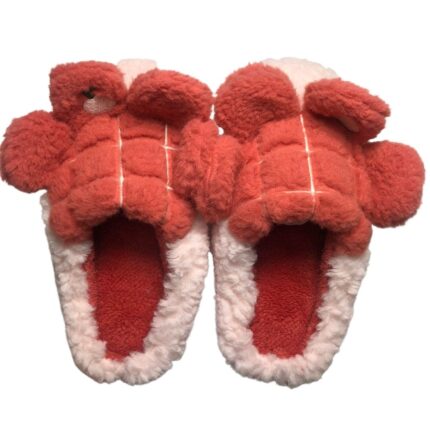 Дамски меки домашни чехли Kompass розови ябълка