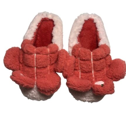 Дамски меки домашни чехли Kompass розови ябълка