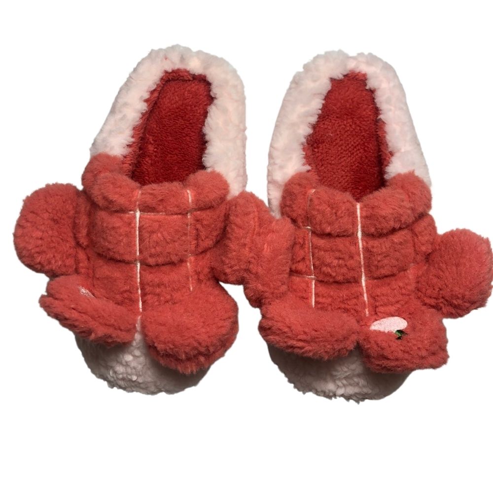 Дамски меки домашни чехли Kompass розови ябълка