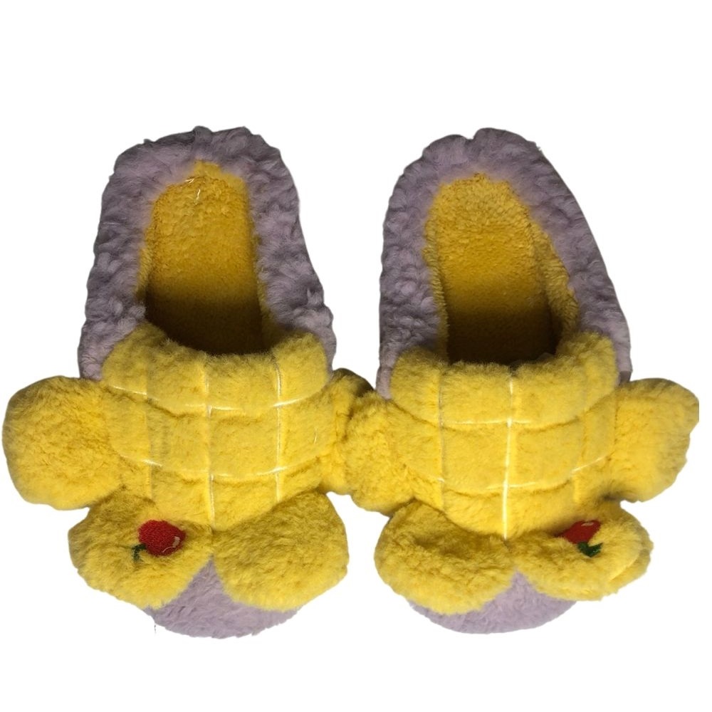 Дамски меки домашни чехли Kompass лилави ябълка