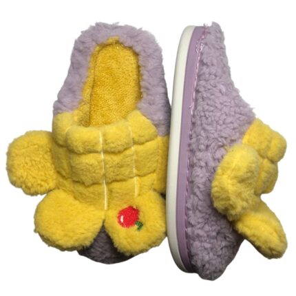 Дамски меки домашни чехли Kompass лилави ябълка