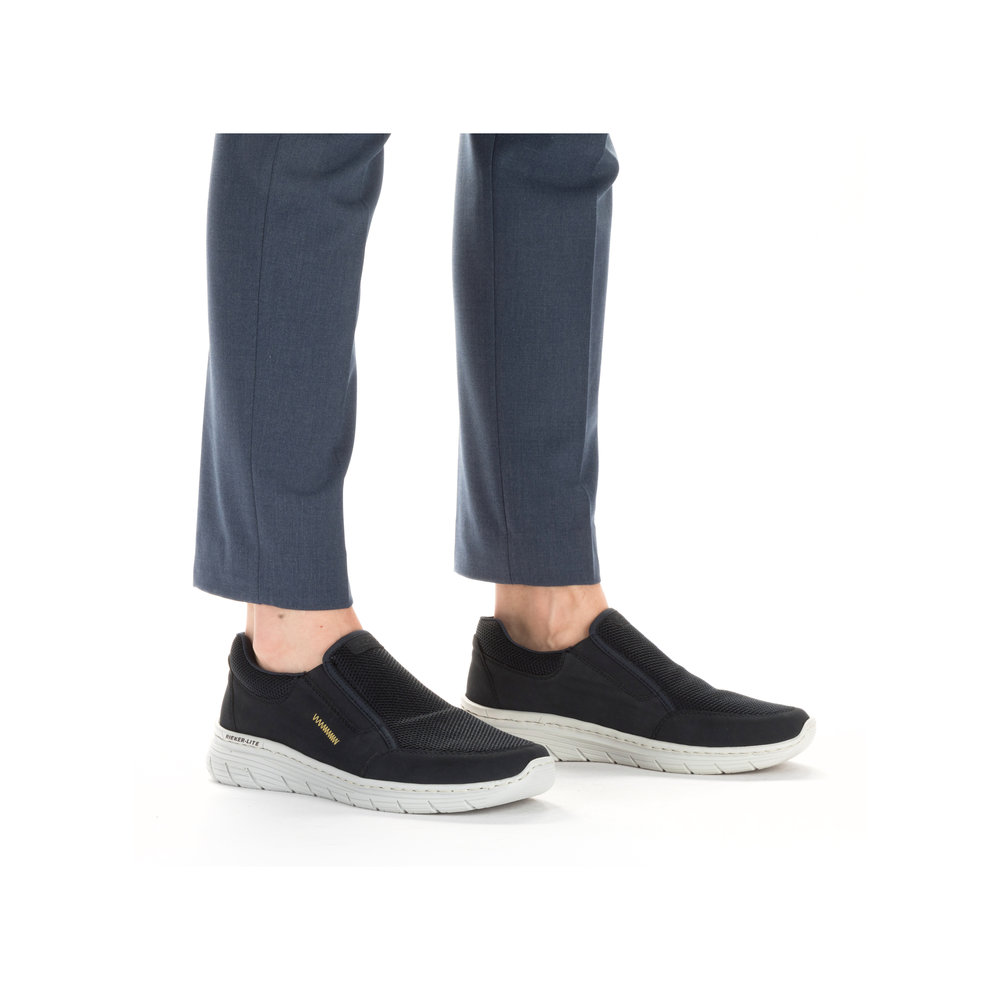 Мъжки ежедневни обувки без връзки Rieker 13155-14 сини