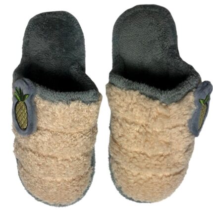 Мъжки домашни чехли Kompass "ананас" сиви