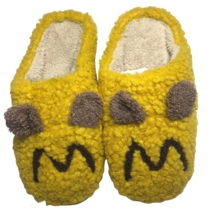 Дамски меки домашни чехли Kompass жълти BD654