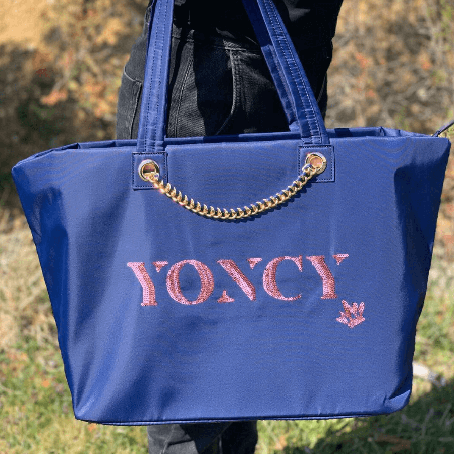 Дамска голяма чанта Yoncy® синя