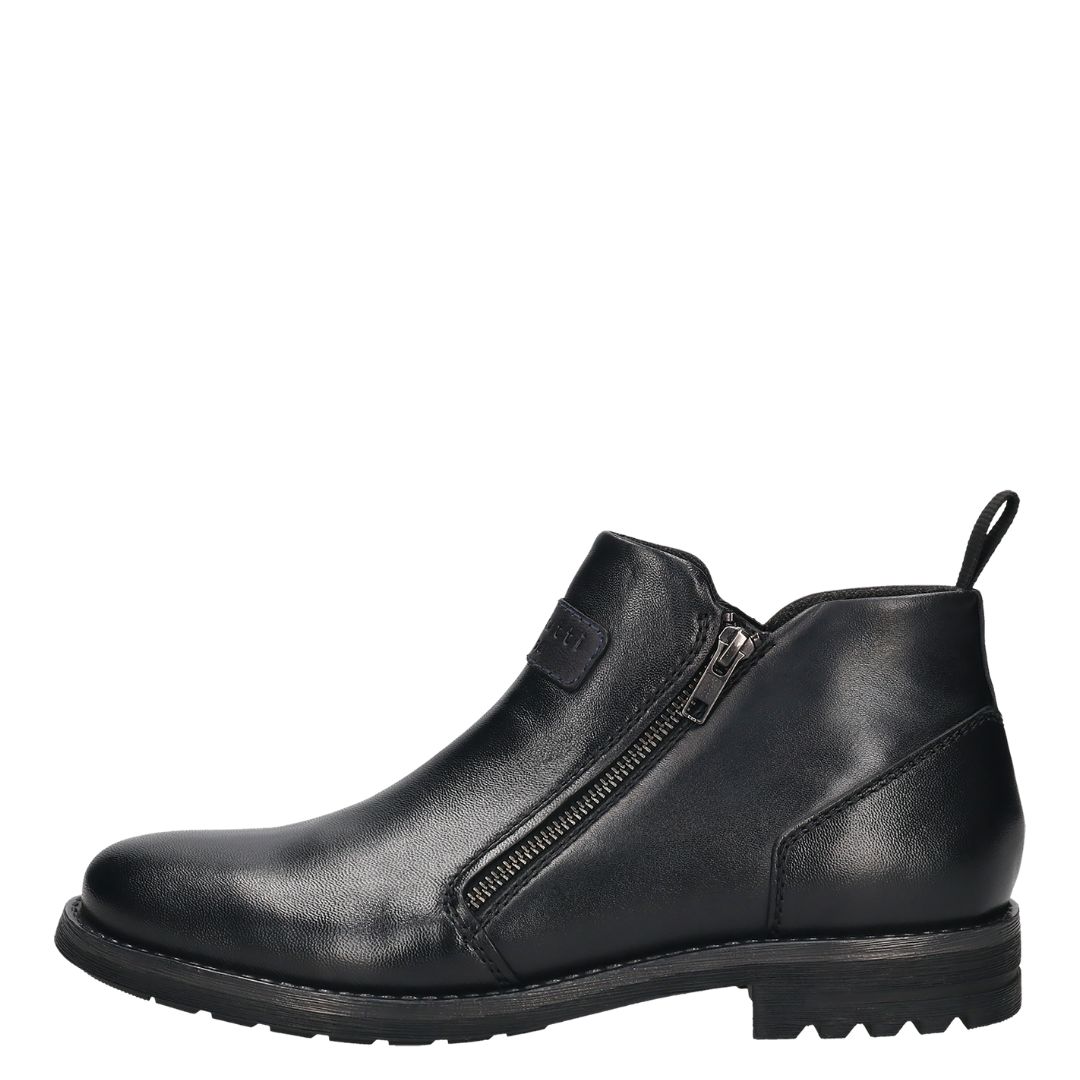 Мъжки боти от естествена кожа Bugatti черни