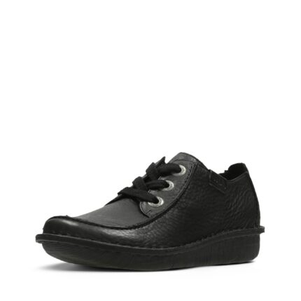 Дамски обувки естествена кожа Clarks Funny Dream черни с връзки
