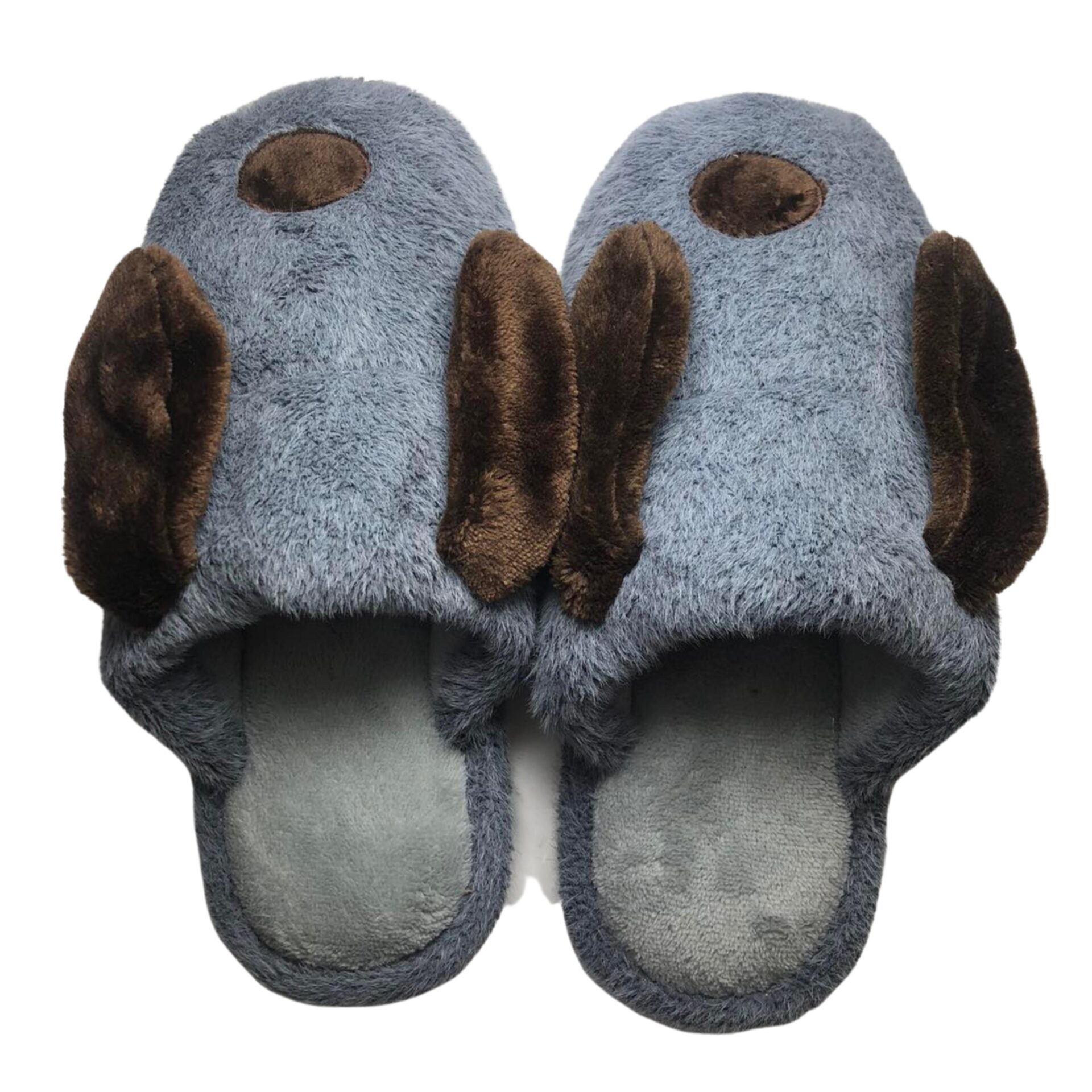 Мъжки домашни чехли Kompass сиви  "кученца"