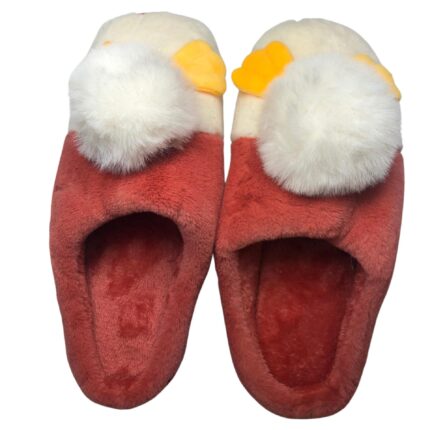 Домашни чехли Kompass оранжеви "пате"