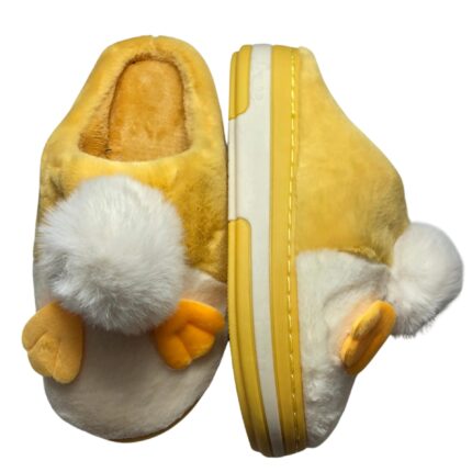 Домашни чехли Kompass жълти "пате"