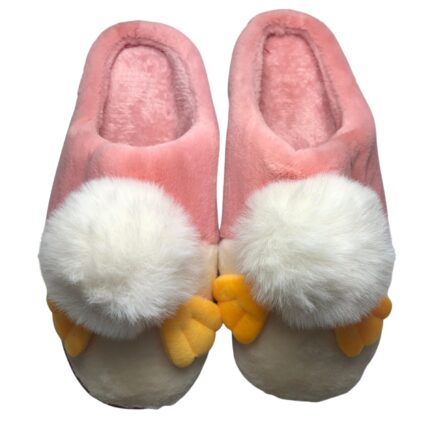 Домашни чехли Kompass розови "пате"