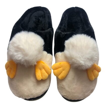 Домашни чехли Kompass черни "пате"